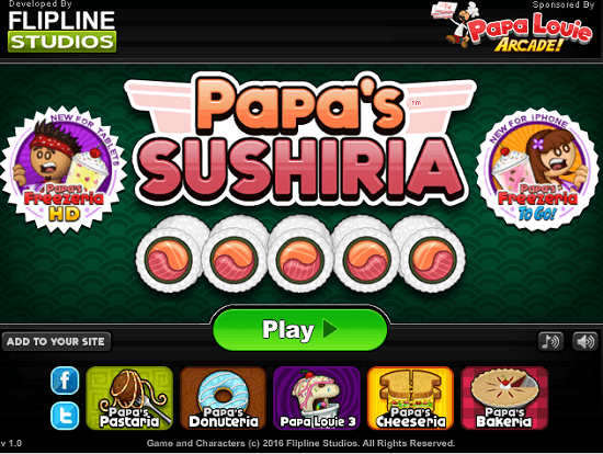 Papa's Sushiria