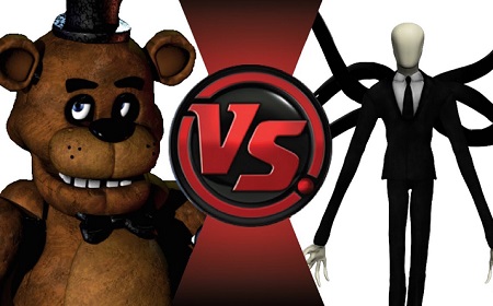 Slenderman VS Freddy The Fazbe